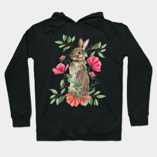 Bunny with flowers Hoodie